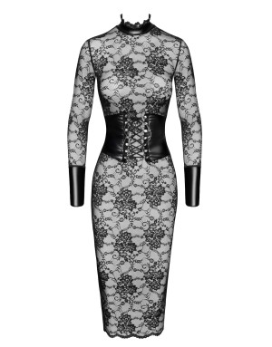 Robe corset Noirelle F375 - Noir Handmade