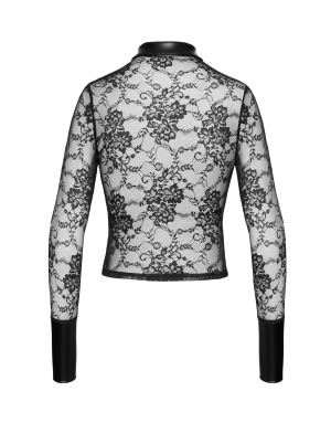 Chemise dentelle Noirelle F377 - Noir Handmade