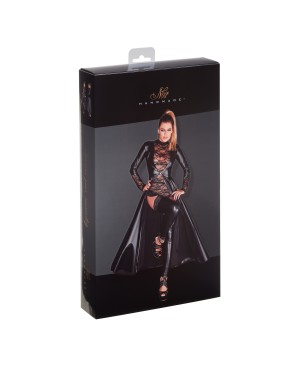 Manteau Long Divalicious F128C – Wetlook Mat Élégant