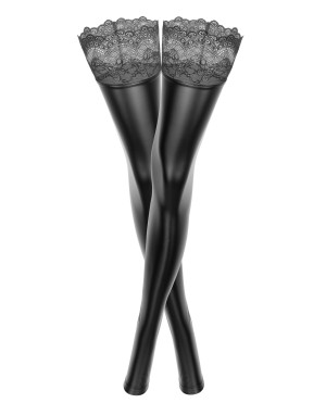 Bas Powerwetlook Superstar F135 – Dentelle Siliconée