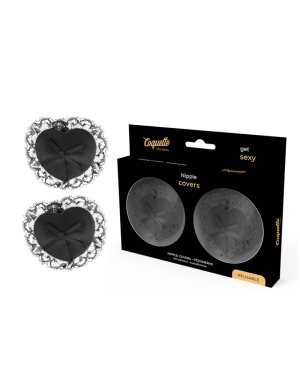 COQUETTE CHIC DESIRE - CACHE-MALINS EN DENTELLE NOIRE