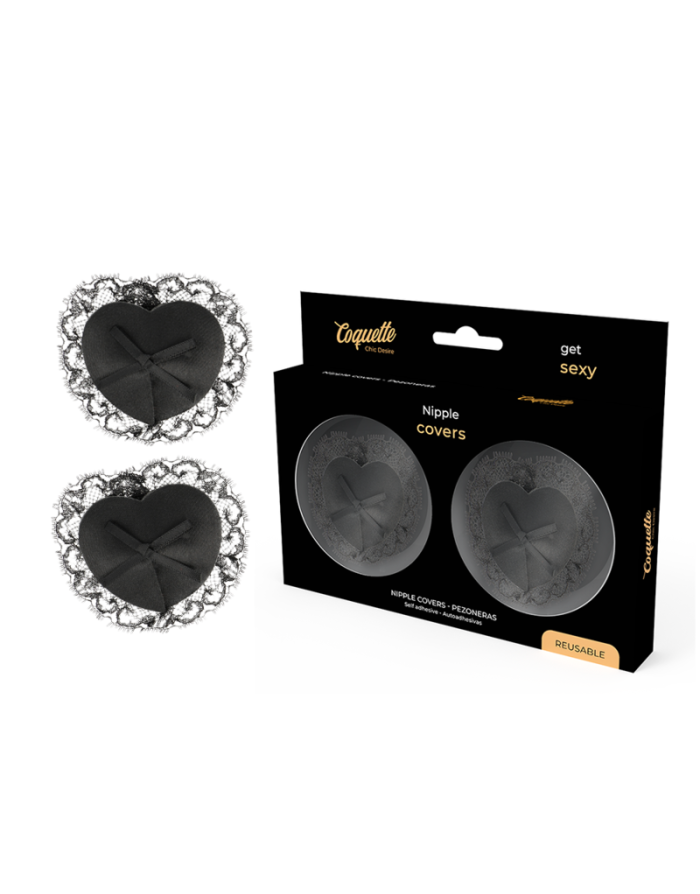 COQUETTE CHIC DESIRE - CACHE-MALINS EN DENTELLE NOIRE