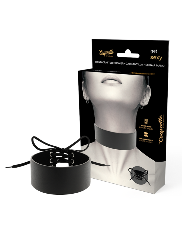 COQUETTE CHIC DESIRE - RAS DE COU EN CUIR VÉGAN