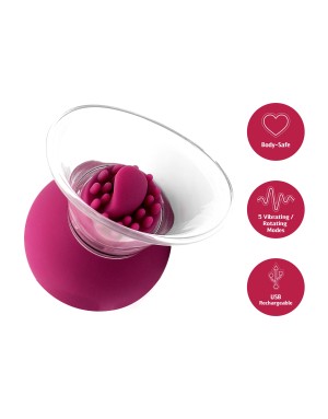 Pompe à clitoris et tétons rotative et vibrante - She.E.O.