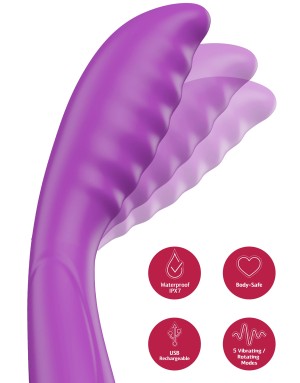 Vibromasseur Point G Tapotant Violet 18 cm – Plaisir Intense
