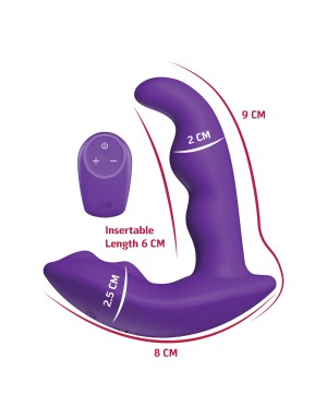 Stimulateur Anal Vibrant – Silicone IPX7, Télécommande & 10 Modes