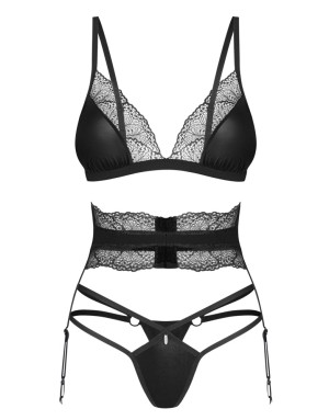 Ensemble 3 pièces Lobellis Obsessive – Lingerie Sexy et Élégante
