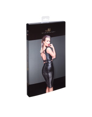 Jupe crayon Wetlook noir handmade – Séduction & élégance sexy