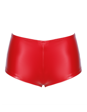 Shorty Mysteria F356 Wetlook Noir – Séduction Couture Handmade