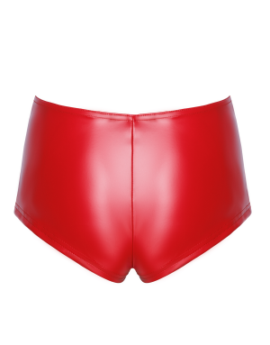 Shorty Mysteria F356 Wetlook Noir – Séduction Couture Handmade