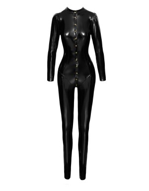 F247 Combinaison longue boutonnée en PVC