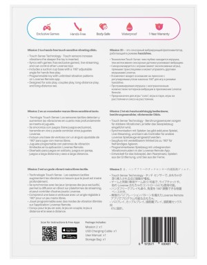 Vibromasseur Mission 2 Lovense – Plaisir Connecté Élégant et Sensuel